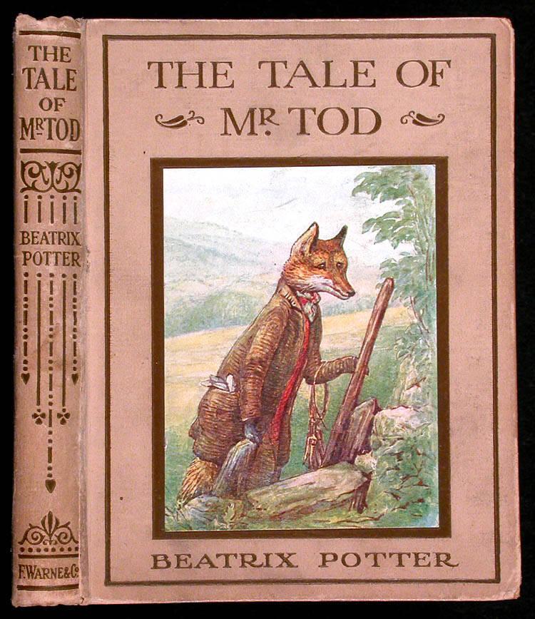Miniature  Beatrix Potter Mr Tod the Fox  Prints Dollhouse 1:12 scale 
